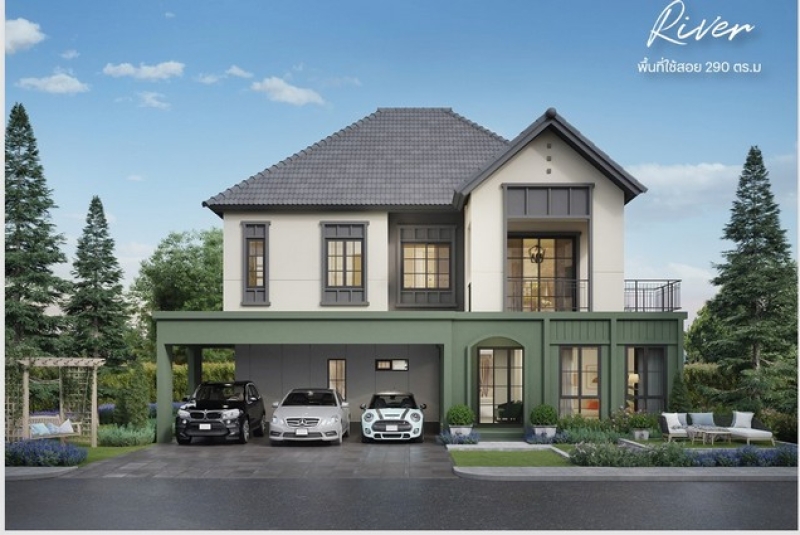 บ้านเดี่ยวโครงการใหม่สราญสิริ ราชพฤกษ์345 น่าอยู่มาก  4 ห้องนอน สราญสิริ by แสนสิริ ปากเกร็ด นนทบุรี 
